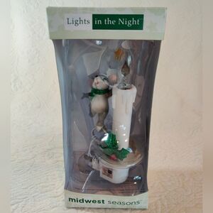 Lights In The Night Midwest Seasons Mouse Lighting Candle Night Light New In box
